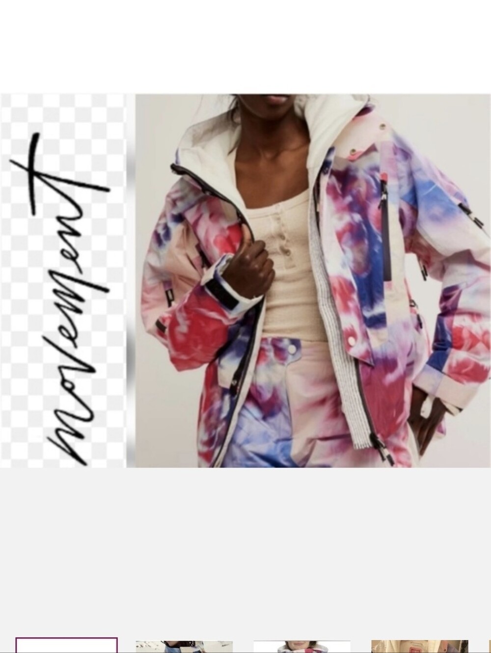 Free People Photoreal Florist Print Insulated Jacket Sz.M NWT